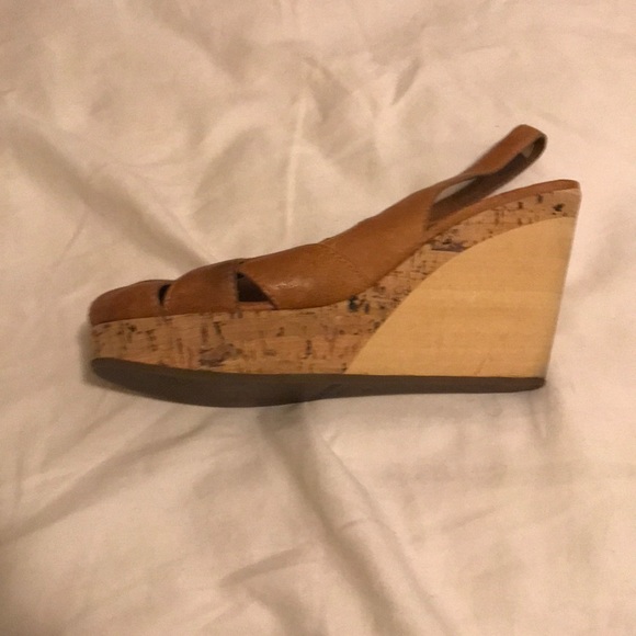 - Jil Sander Leather Cork Wedge Platform Sandals 38 - Picture 4 of 8